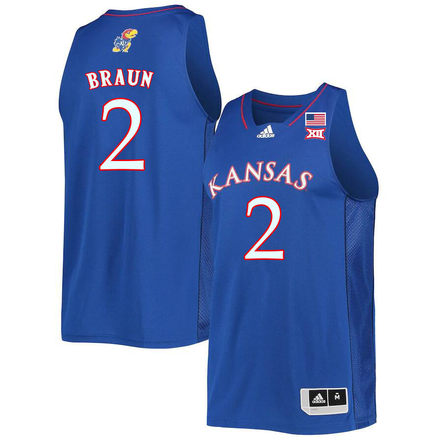 Men #2 Christian Braun Kansas Jayhawks College Basketball Jerseys Sale-Royal - Click Image to Close